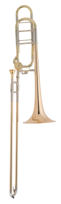 Тромбон-тенор CONN 88HCL  (Пр-во США), серия "Symphony", профессиональная модель, с квартвентилем(CL 2000),раструб и кулиса из ТАМПАКА , раструб 8-1/2 дюймов,материал –(rose brass bell), мензура 547",  покрытие – прозрачный лак, мундштук, фирменный кейс