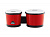 NINO17R-BK Бонго 6,5" х 7,5", пластик АБС, красный, Nino Percussion