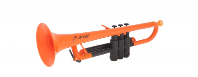Труба Bb pTrumpet 1OR (Пр-во Великобритания) цвет ОРАНЖЕВЫЙ, British design, пластиковая конструкция,легкий инструмент звучит, как типичная труба из латуни, удобен для начинающих. В комплекте два пластиковых мундштука 5С и 3С,чехол