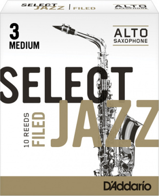 Трости для альт-саксофона D'Addario Select Jazz Filed RSF10ASX3M