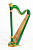 MLH0015 Capris Арфа 21 струнная (A4-G1), цвет зеленый глянцевый, Resonance Harps