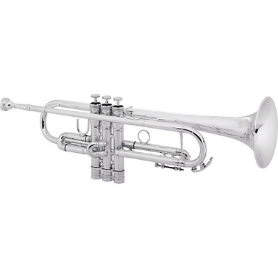 Труба "Bb" CONN 52BSP  (Пр-во США)  полупрофессиональная модель, посеребренная, мензура 462" (11.73mm), диаметр раструба 4-7/8" (124mm), комплект утяжелителей на помпы,  реверсивная трубка общего строя, фиксированное кольцо на третьем кроне, фирменные акс
