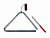 MS-ZH-TR-818 Треугольник с палочкой, 18см, Мастерская Сереброва