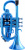 Пластиковый корнет TROMBA Metallic Blue