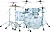Drum set Pearl Crystal Beat CRB524FP/C733