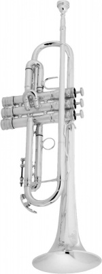 Труба "Bb" CONN 52BSP  (Пр-во США)  полупрофессиональная модель, посеребренная, мензура 462" (11.73mm), диаметр раструба 4-7/8" (124mm), комплект утяжелителей на помпы,  реверсивная трубка общего строя, фиксированное кольцо на третьем кроне, фирменные акс